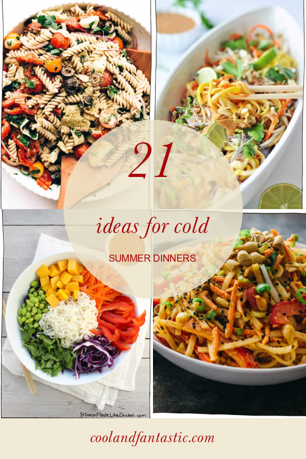 Cold Meal Ideas For Summer